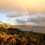 Rainbow above Mupe Bay